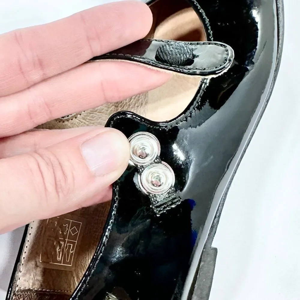 Venettini black patent leather Mary Jane shoes - Spain. 40